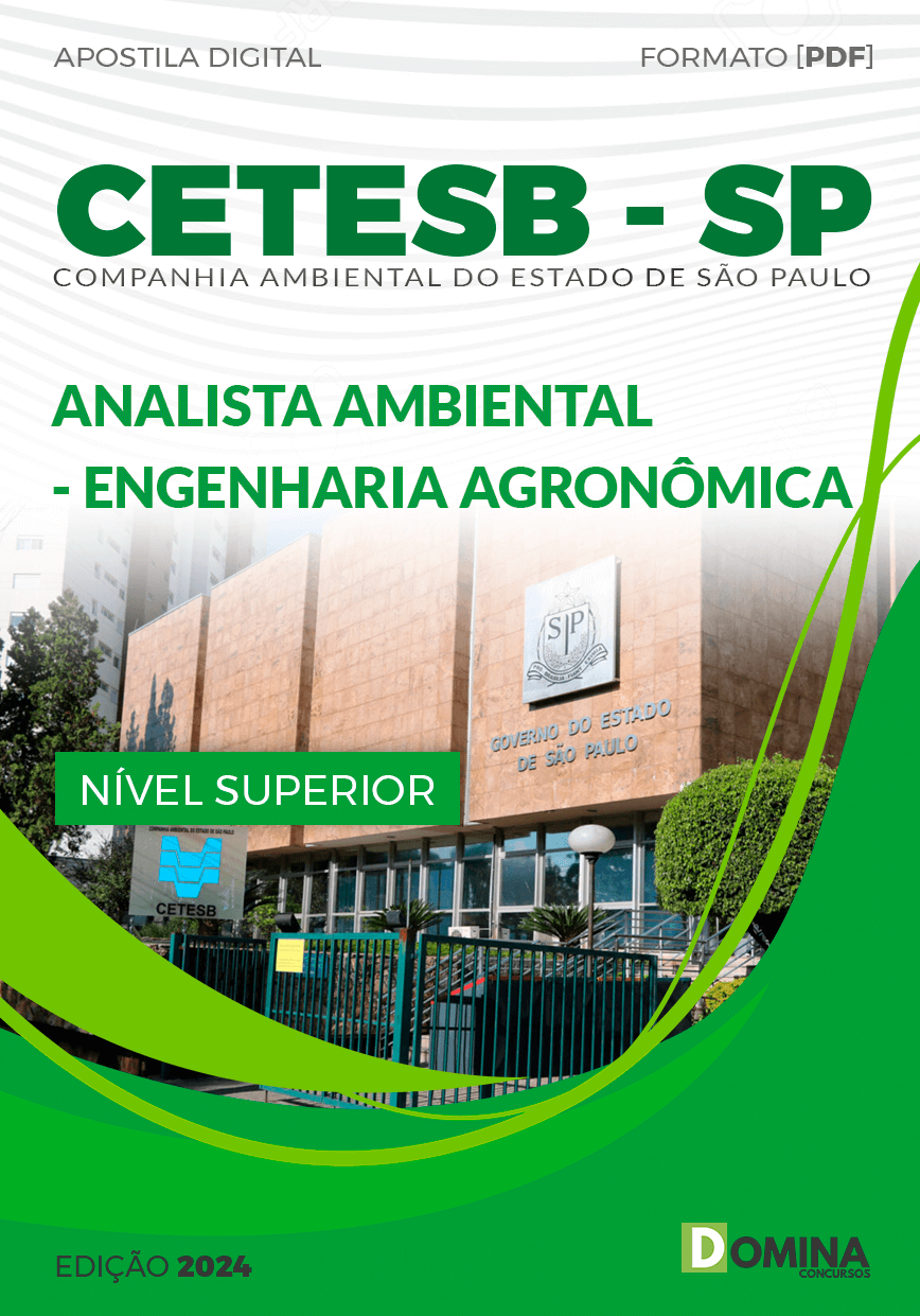 CETESB SP 2024 Analista Ambiental Engenharia Agronômica