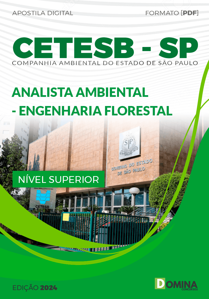 Apostila CETESB SP 2024 Analista Ambiental Engenharia Florestal
