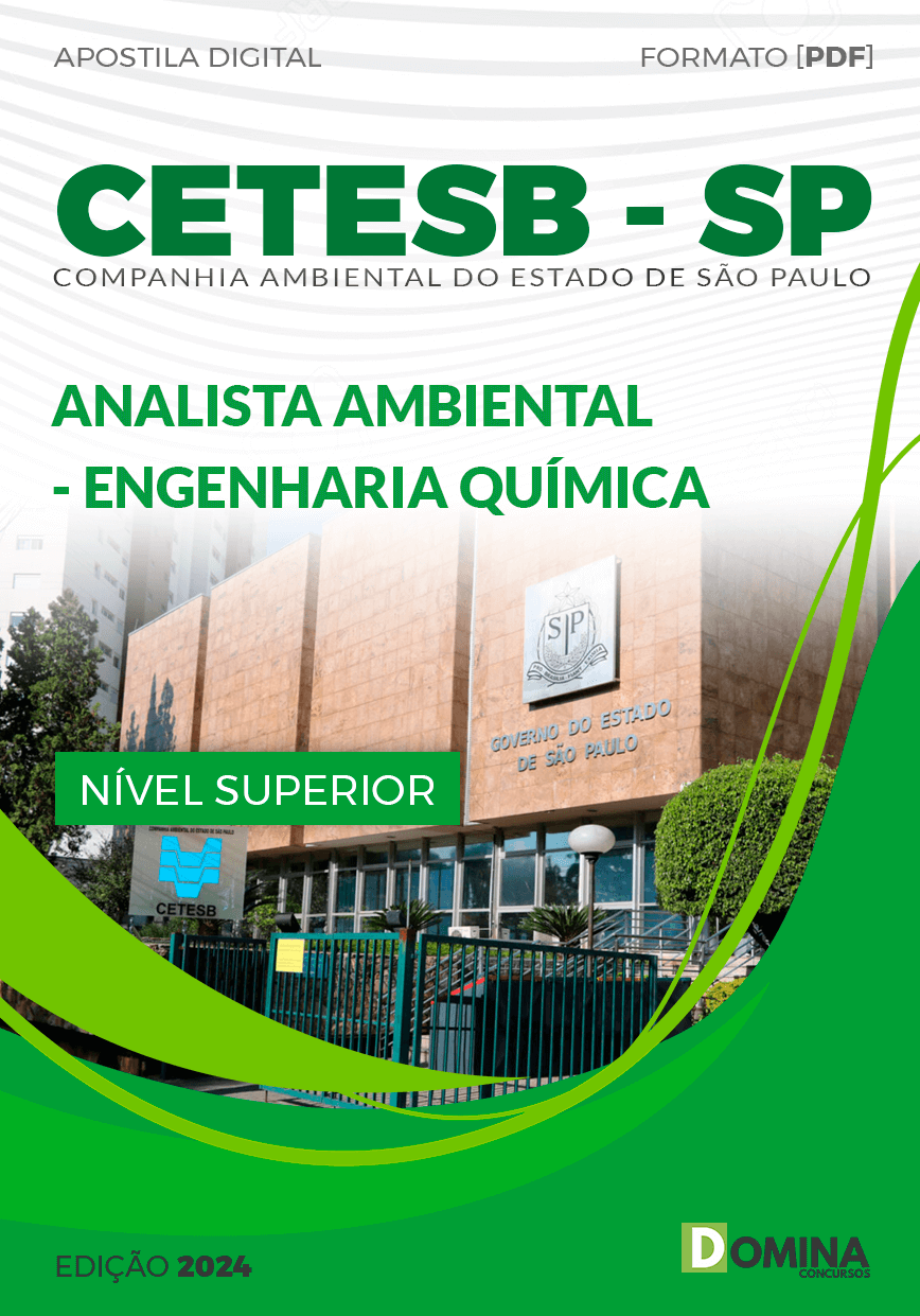 Apostila CETESB SP 2024 Analista Ambiental Engenharia Química