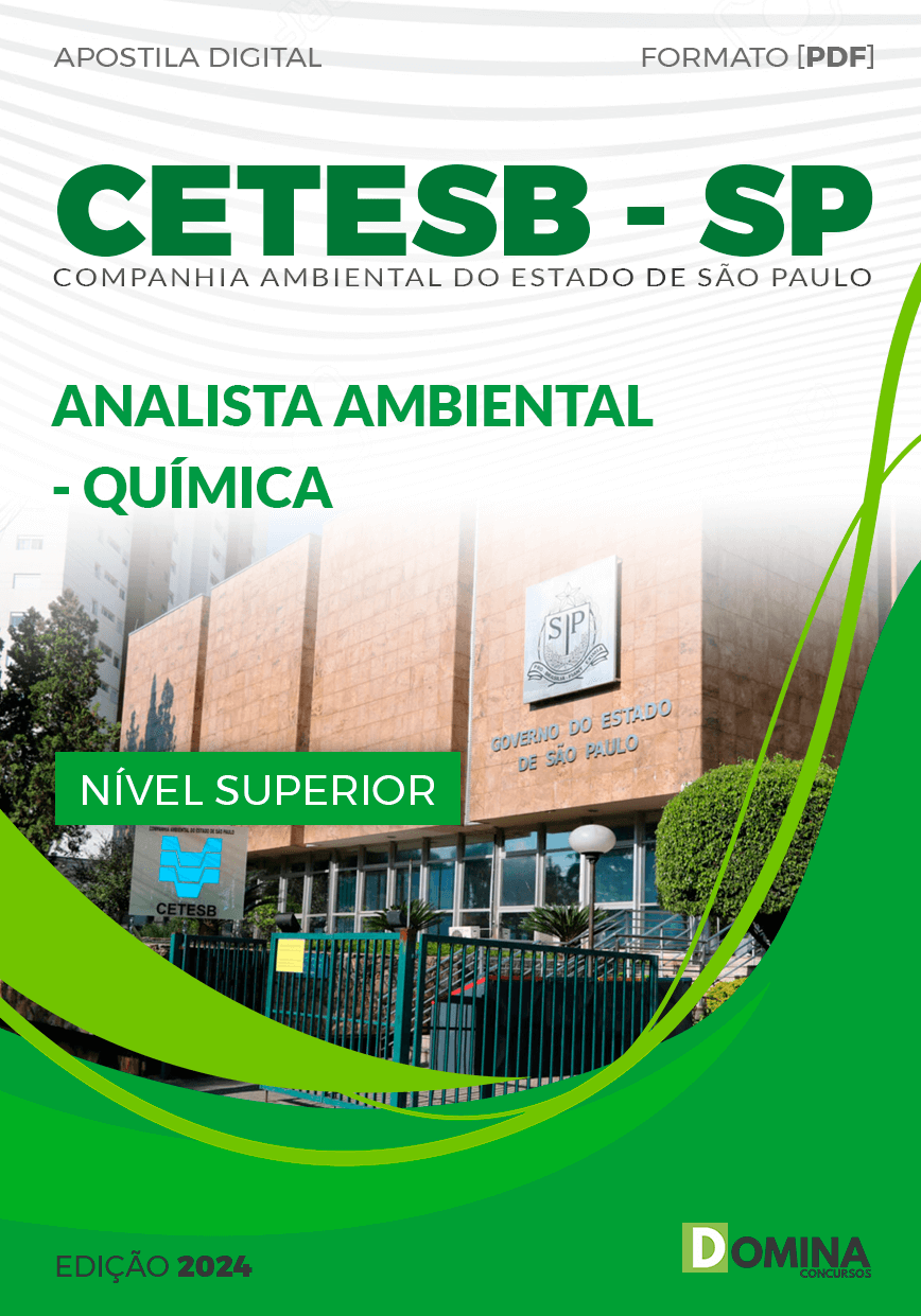 Apostila CETESB SP 2024 Analista Ambiental Química