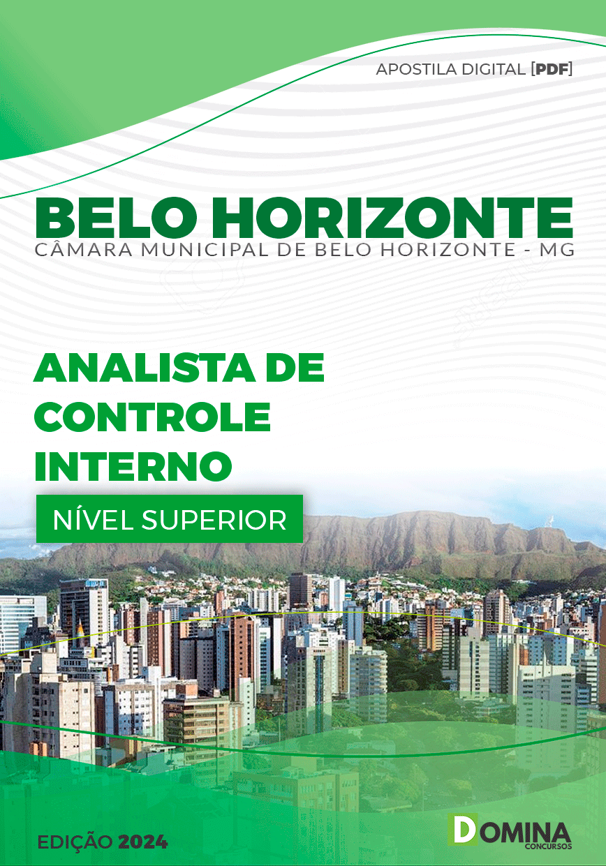 Apostila Pref Belo Horizonte MG 2024 Analista Controle Interno