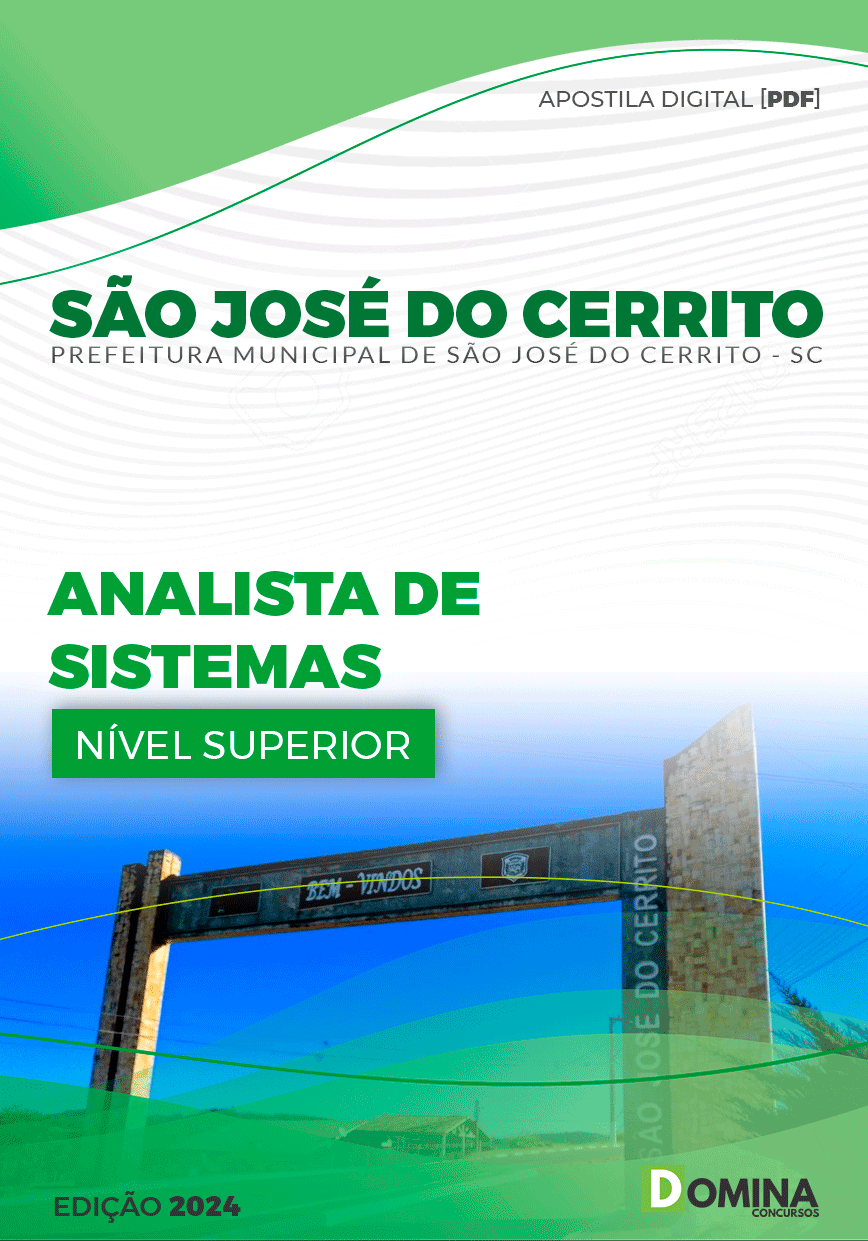 Pref São José do Cerrito SC 2024 Analista de Sistemas