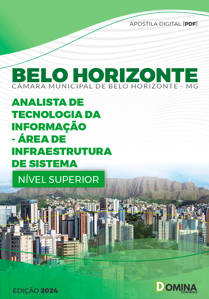 Apostila Pref Belo Horizonte MG 2024 Analista Tec Infraestrutura Sistema