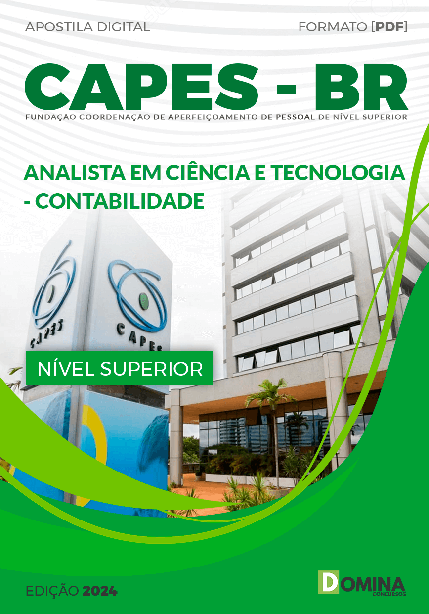 Apostila CAPES 2024 Analista Ciência Tecnologia Contabilidade