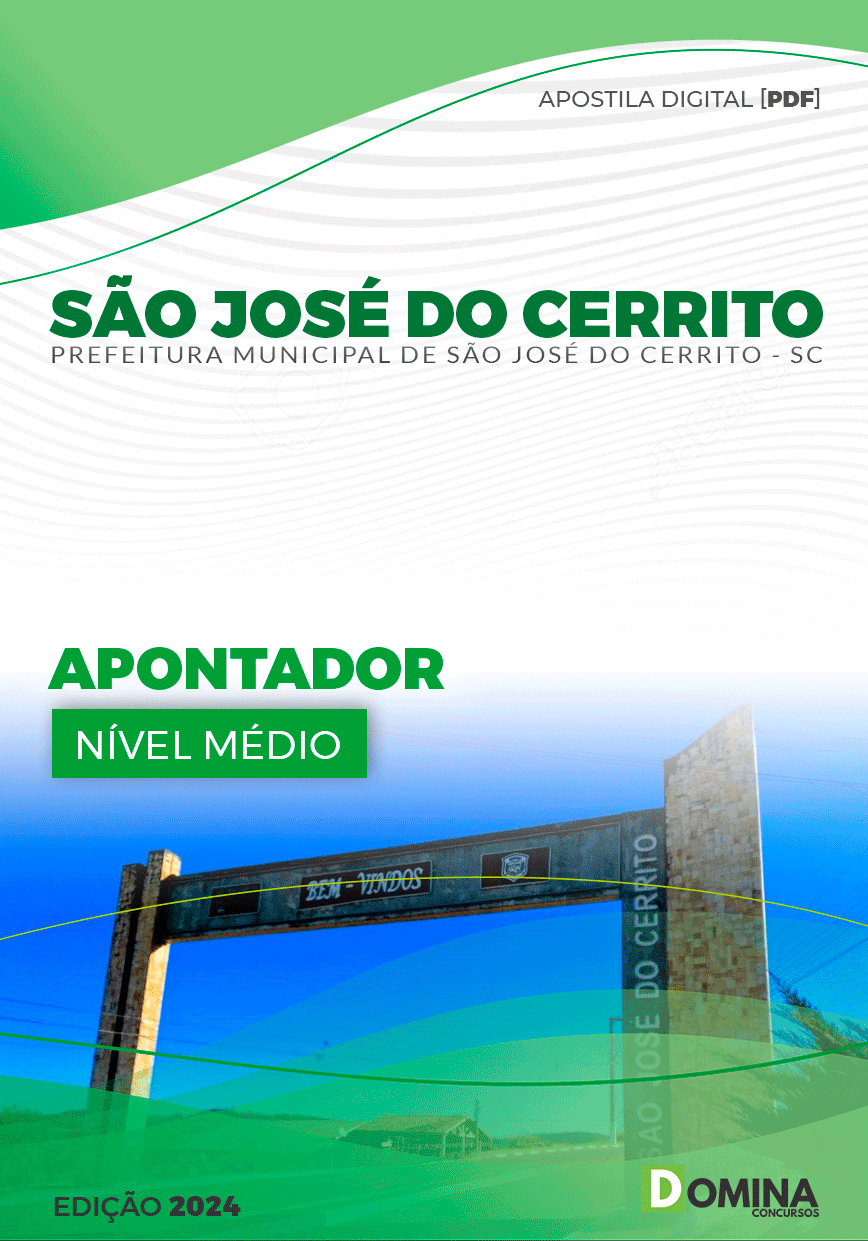 Pref São José do Cerrito SC 2024 Apontador