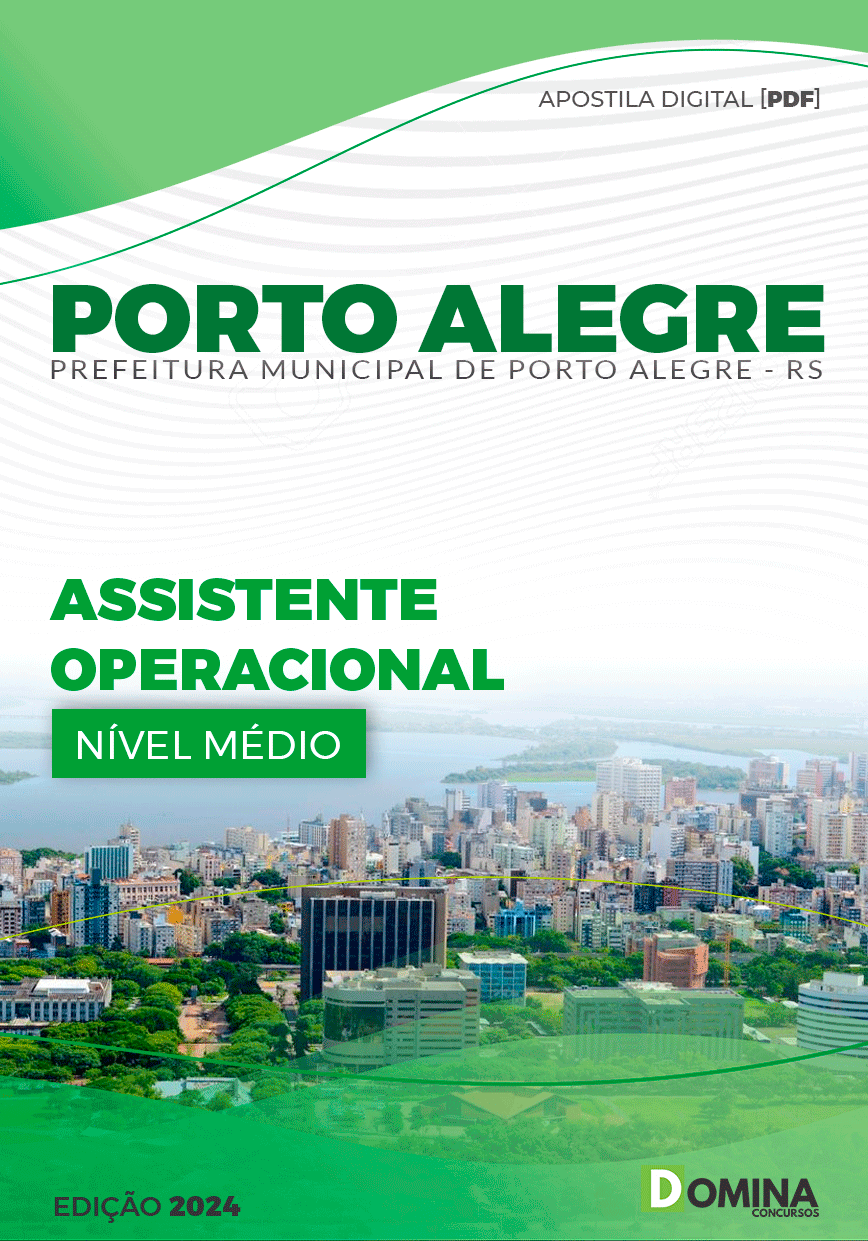 Apostila Pref Porto Alegre RS 2024 Assistente Operacional