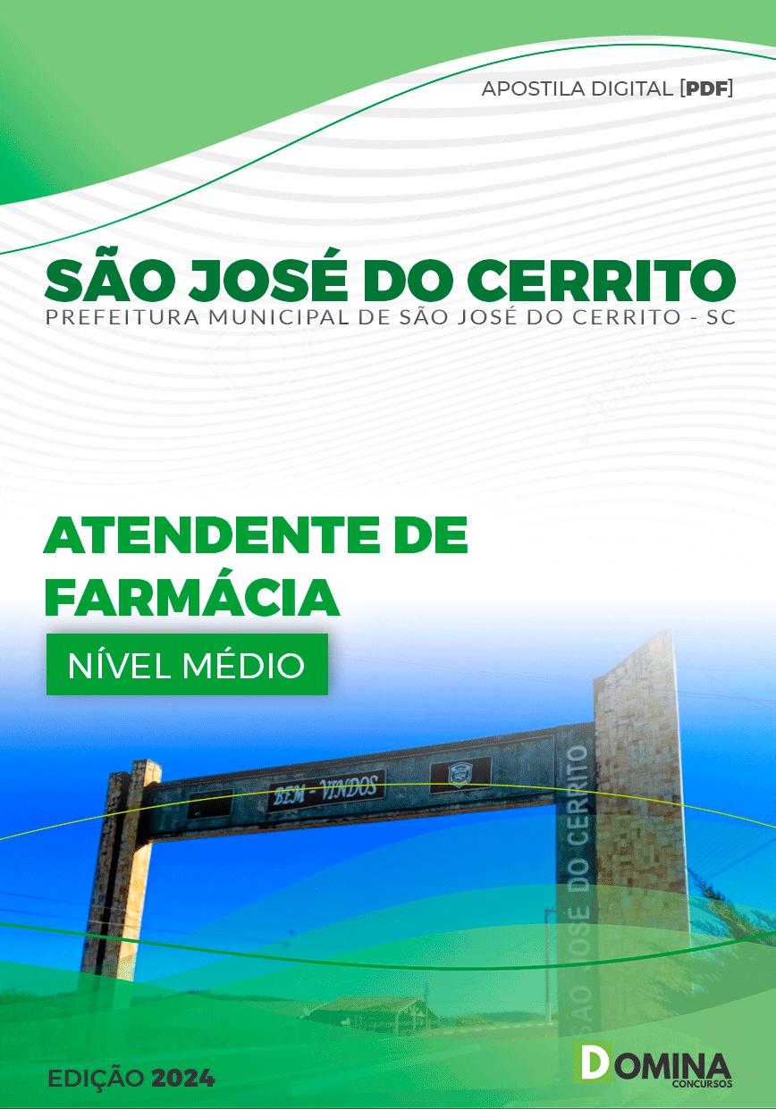 Pref São José do Cerrito SC 2024 Atendente de Farmácia