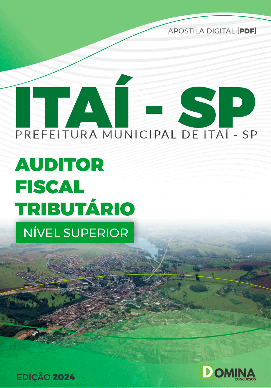 Apostila Pref Itaí SP 2024 Auditor Fiscal Tributário