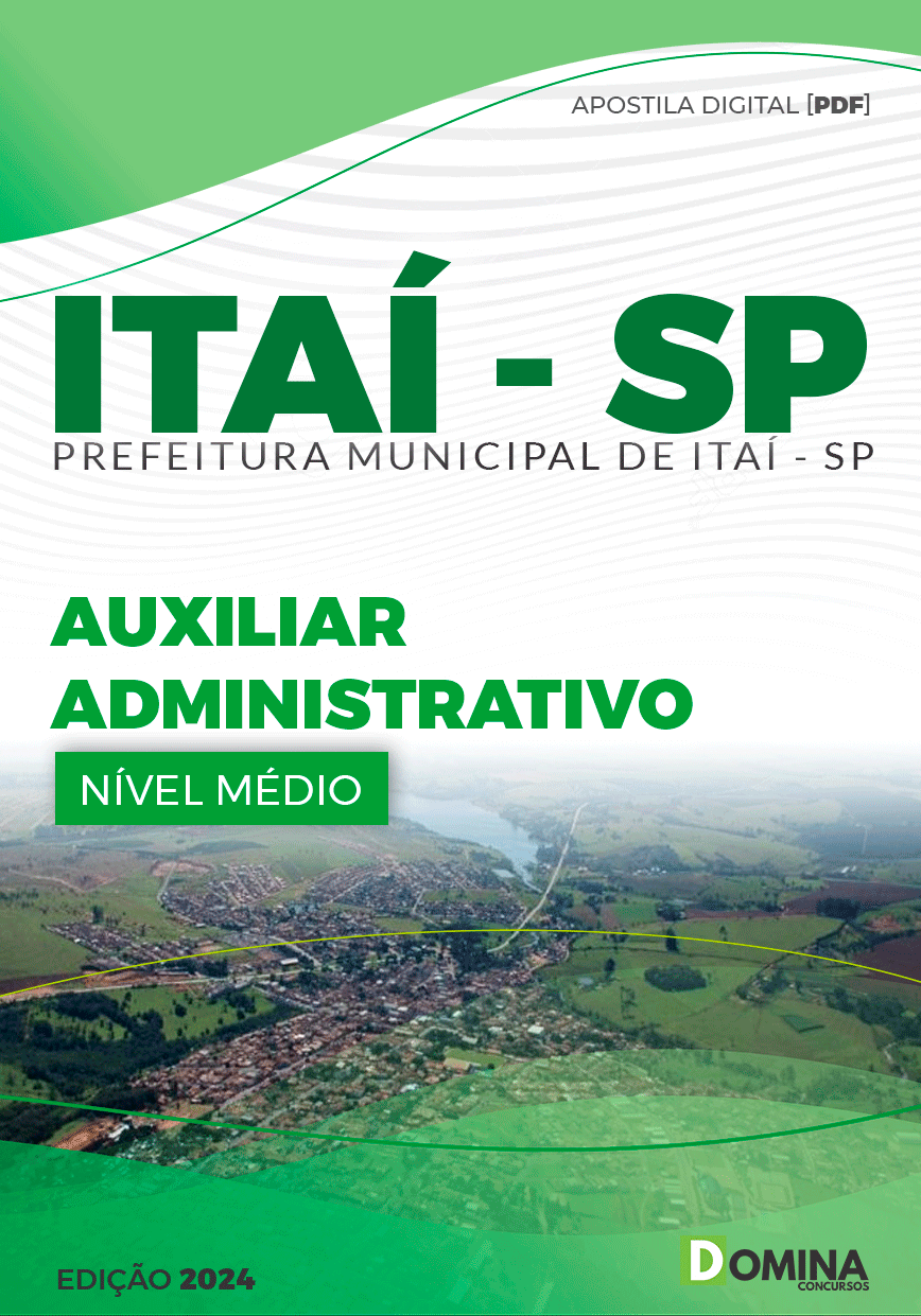 Apostila Pref Itaí SP 2024 Auxiliar Administrativo