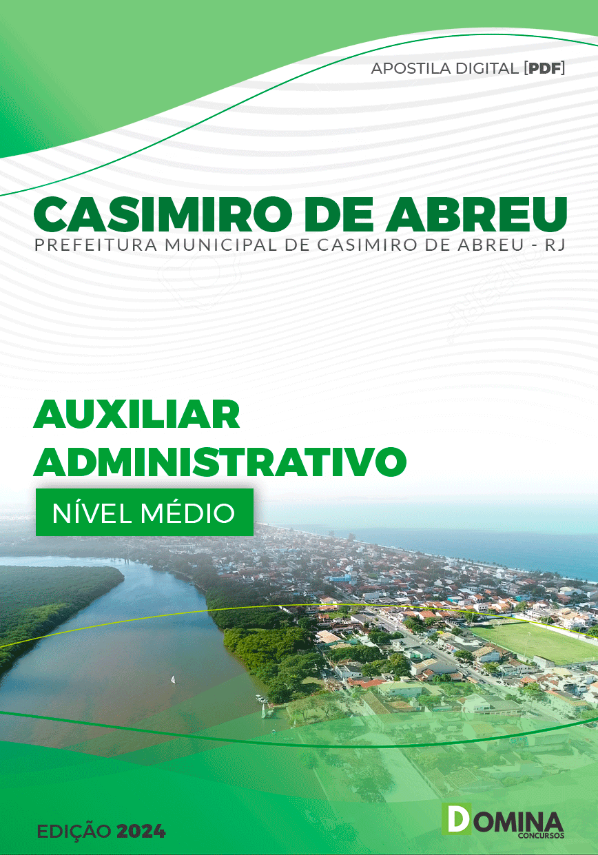 Apostila Pref Casimiro de Abreu RJ 2024 Auxiliar Administrativo