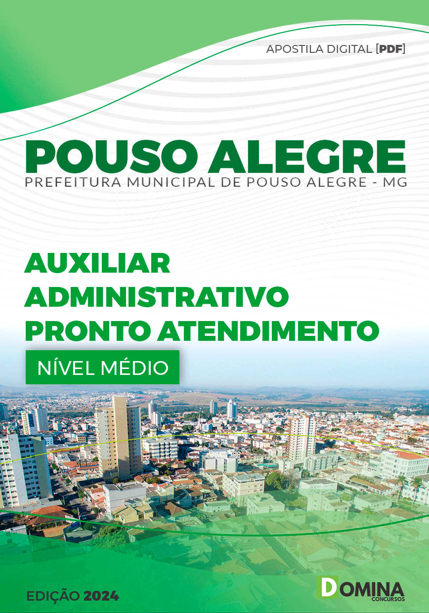 Apostila Pref Pouso Alegre MG 2024 Auxiliar Administrativo PA