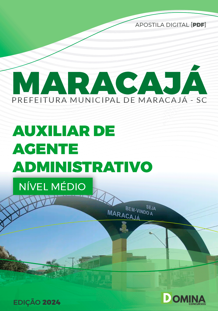 Apostila Pref Maracajá SC 2024 Auxiliar Agente Administrativo