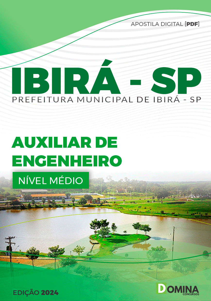 Apostila Pref Ibirá SP 2024 Auxiliar de Engenheiro