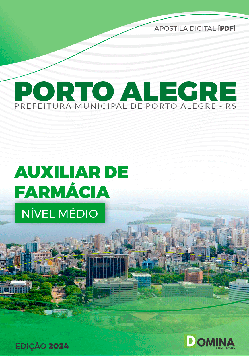 Apostila Pref Porto Alegre RS 2024 Auxiliar Farmácia