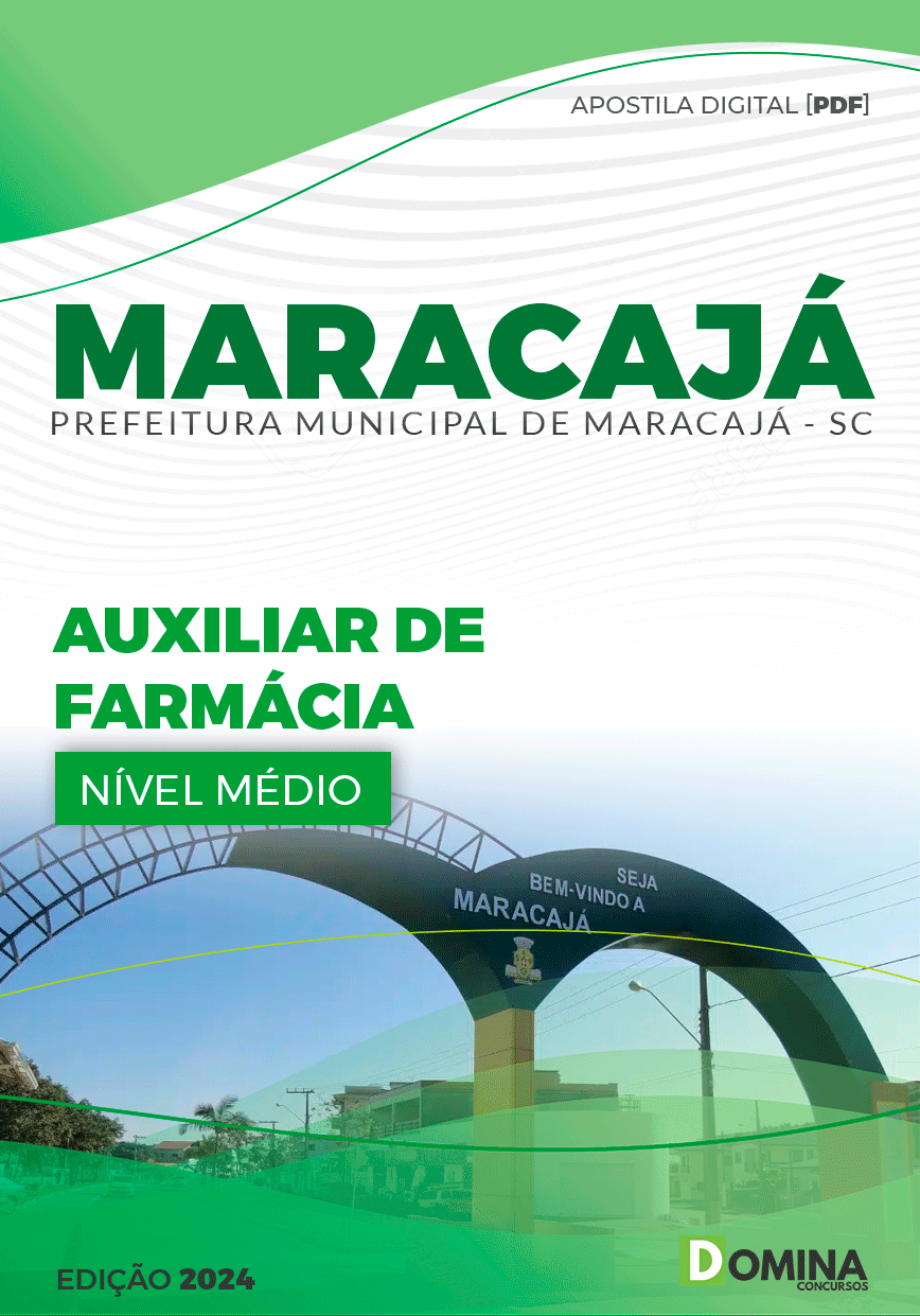 Apostila Concurso Pref Maracajá SC 2024 Auxiliar Farmácia