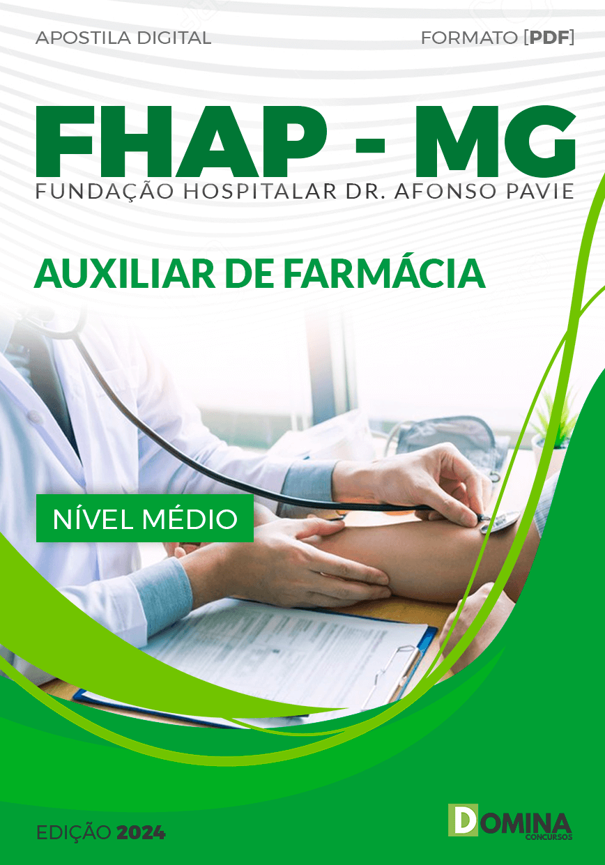 Apostila Concurso FHAP MG 2024 Auxiliar Farmácia
