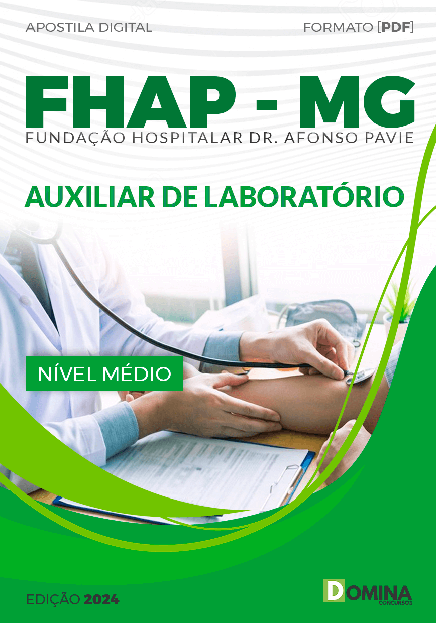 Apostila Concurso FHAP MG 2024 Auxiliar Laboratório