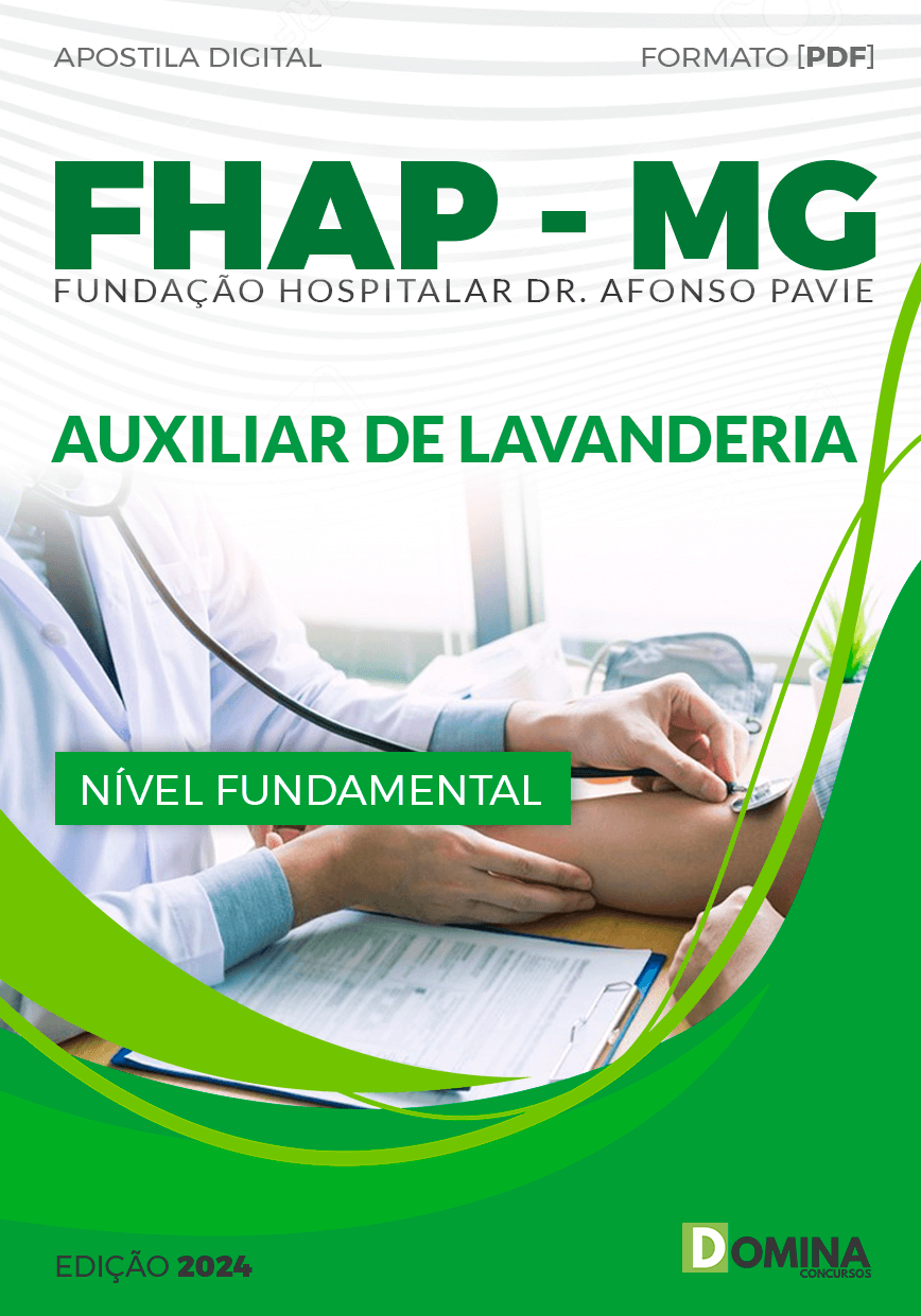 Apostila Concurso FHAP MG 2024 Auxiliar Lavandeira