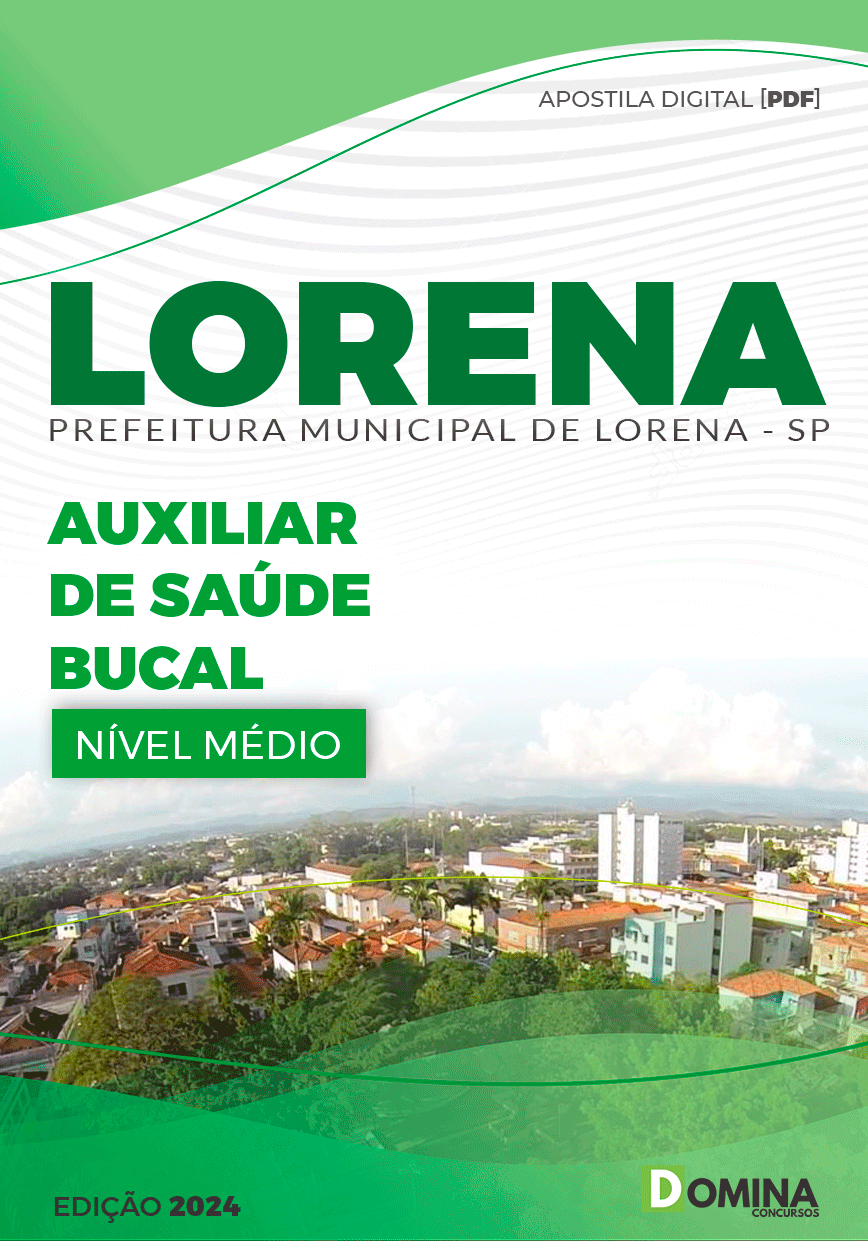 Apostila Pref Lorena SP 2024 Auxiliar de Saúde Bucal