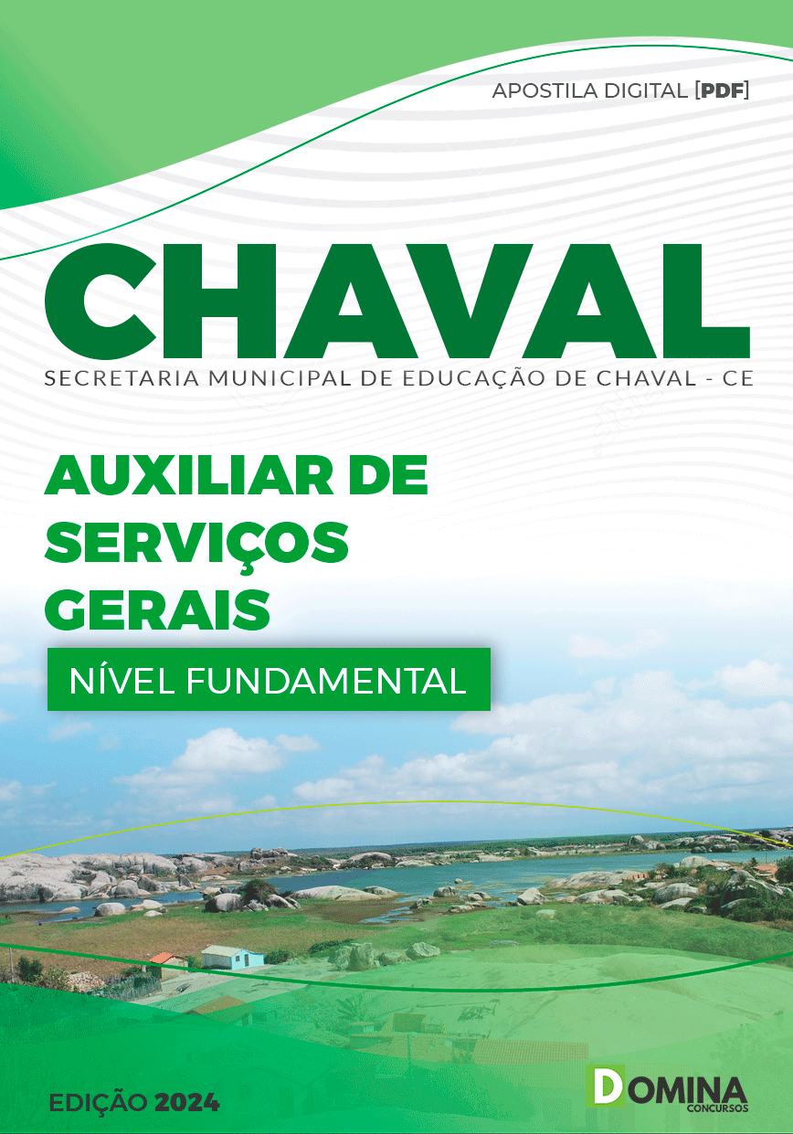 Apostila Concurso Pref Chaval CE 2024 Auxiliar Serviço Gerais