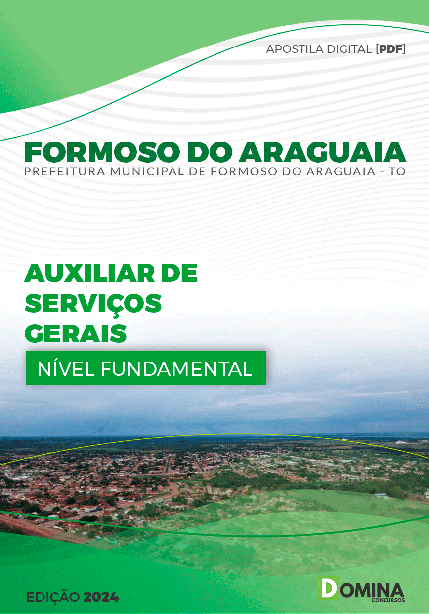 Pref Formoso do Araguaia TO 2024 Auxiliar de Serviços Gerais