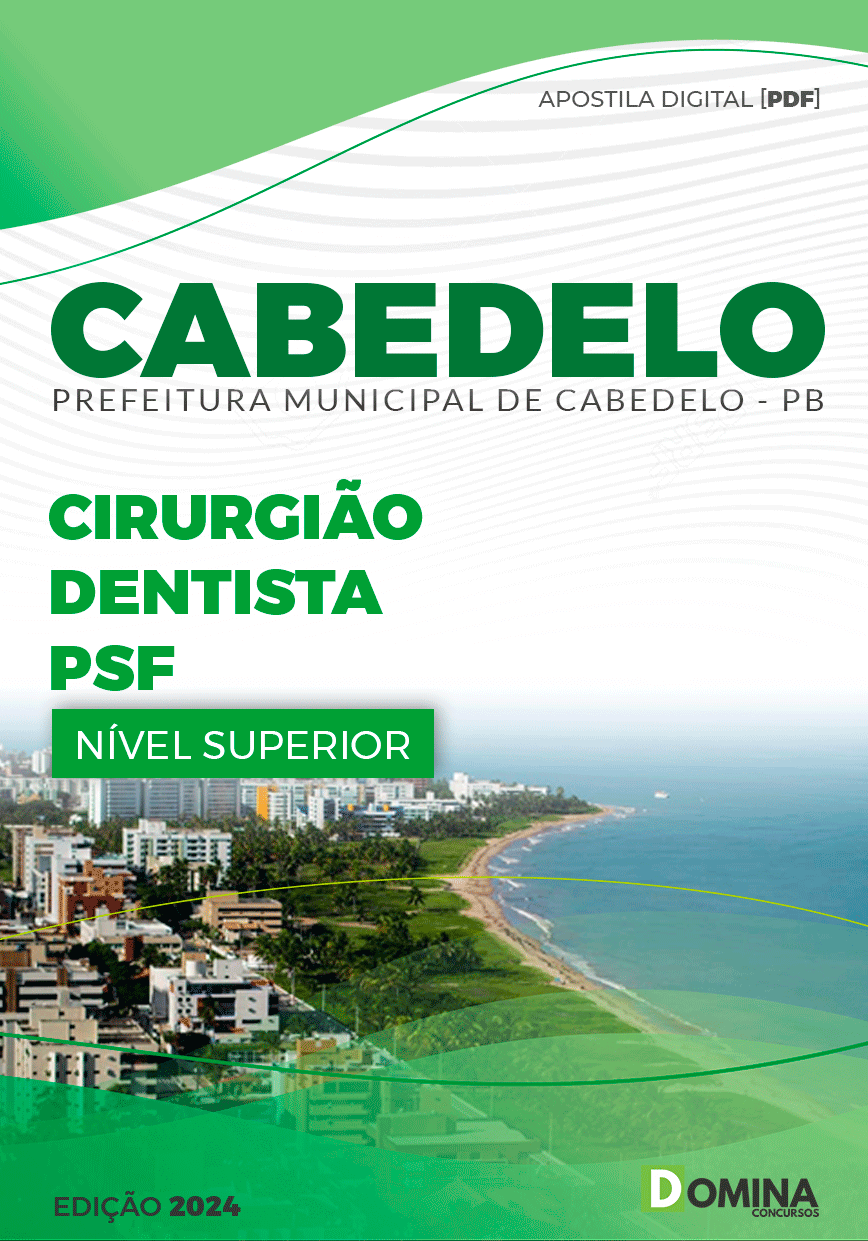 Apostila Pref Cabedelo PB 2024 Cirurgião Dentista PSF
