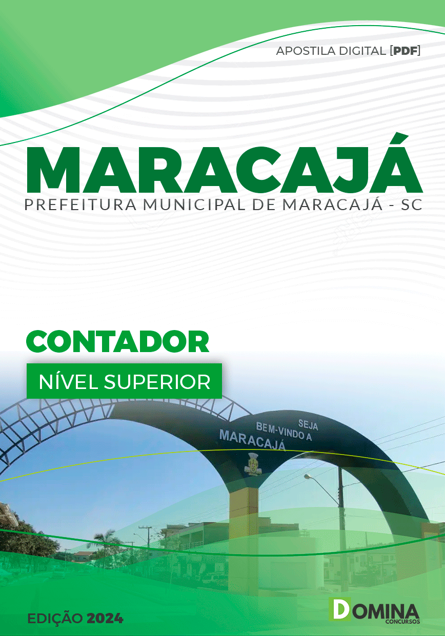 Apostila Concurso Pref Maracajá SC 2024 Contador