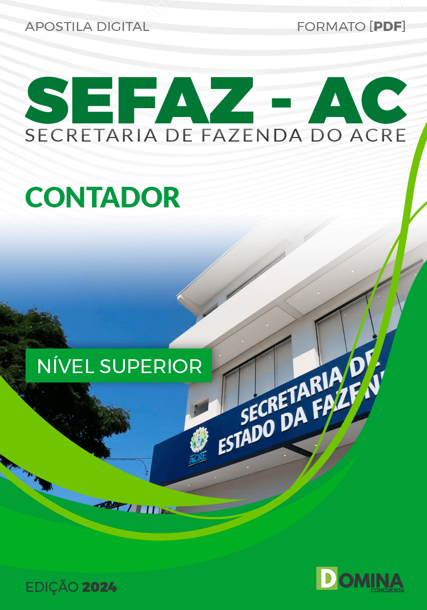 Apostila Concurso SEFAZ AC 2024 Contador