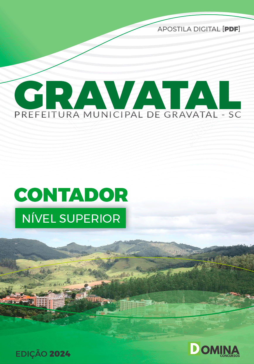 Apostila Concurso Pref Gravatal SC 2024 Contador