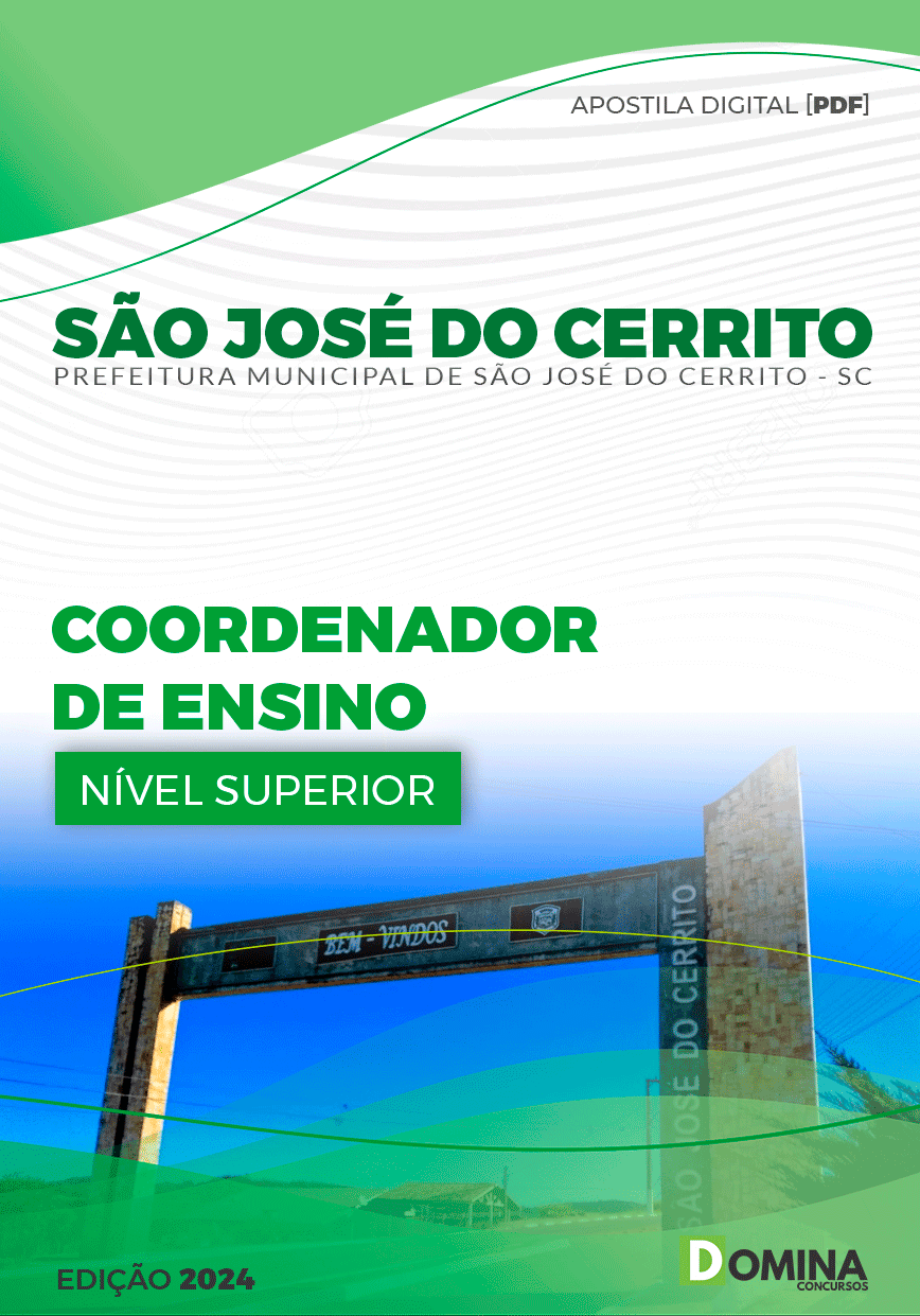 Pref São José do Cerrito SC 2024 Coordenador de Ensino