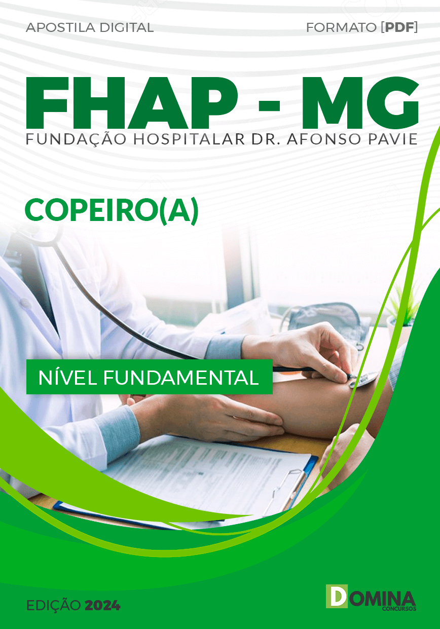 Apostila Concurso FHAP MG 2024 Copeiro