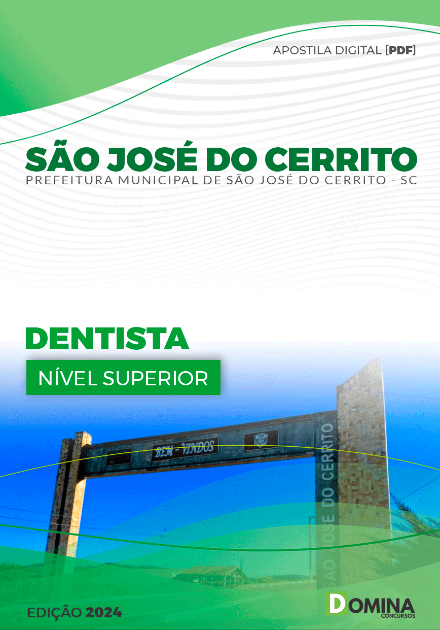 Pref São José do Cerrito SC 2024 Dentista