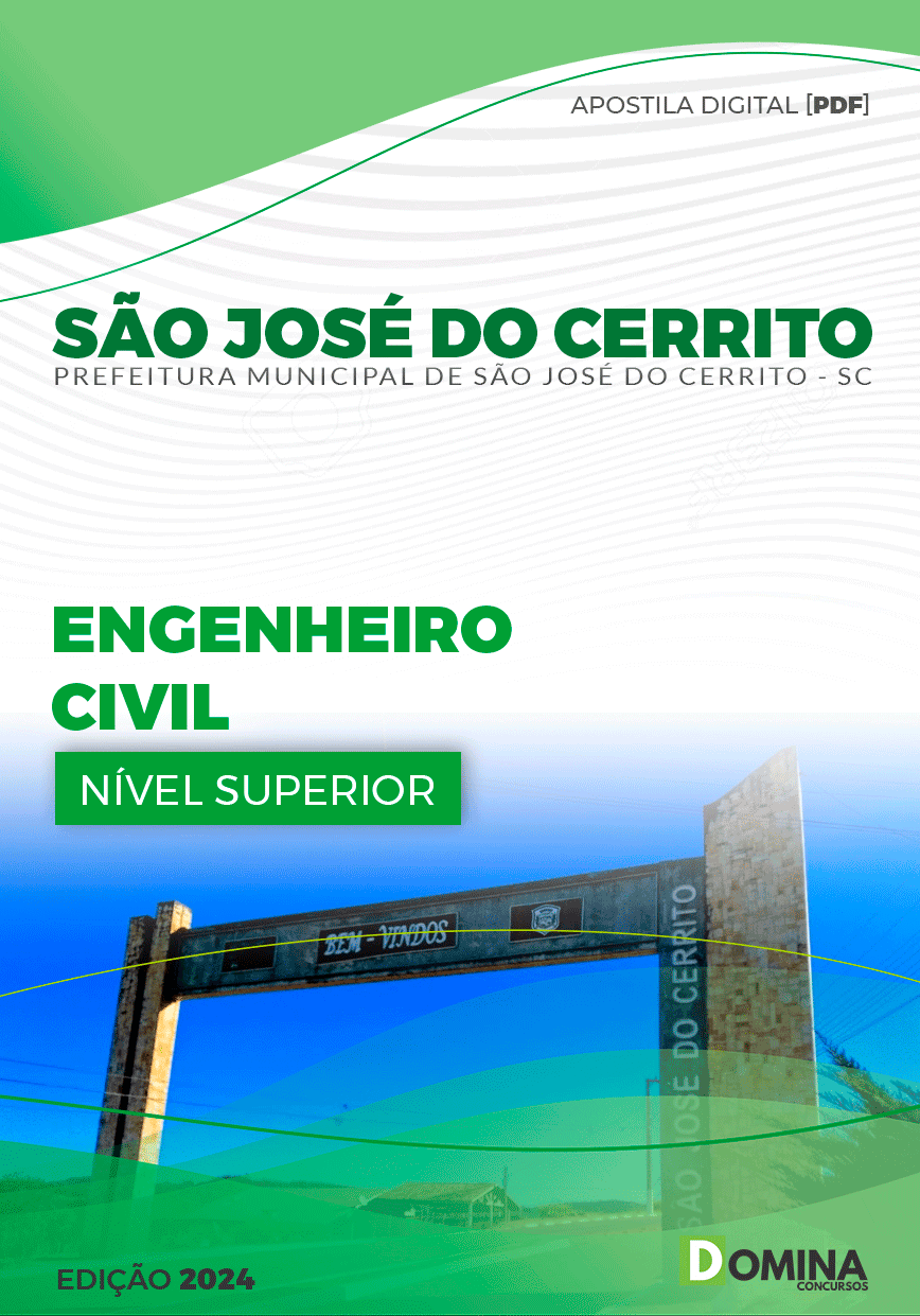 Pref São José do Cerrito SC 2024 Engenheiro Civil