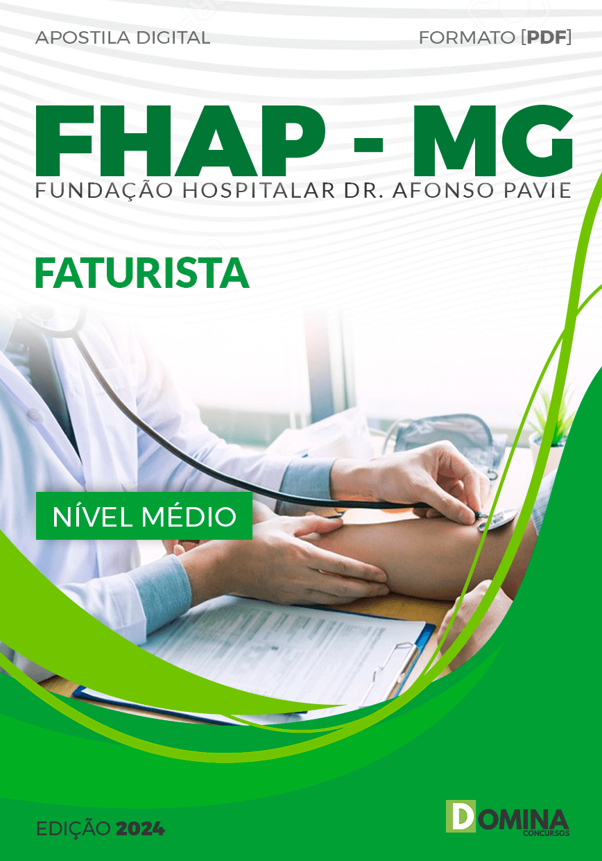 Apostila Concurso FHAP MG 2024 Faturista