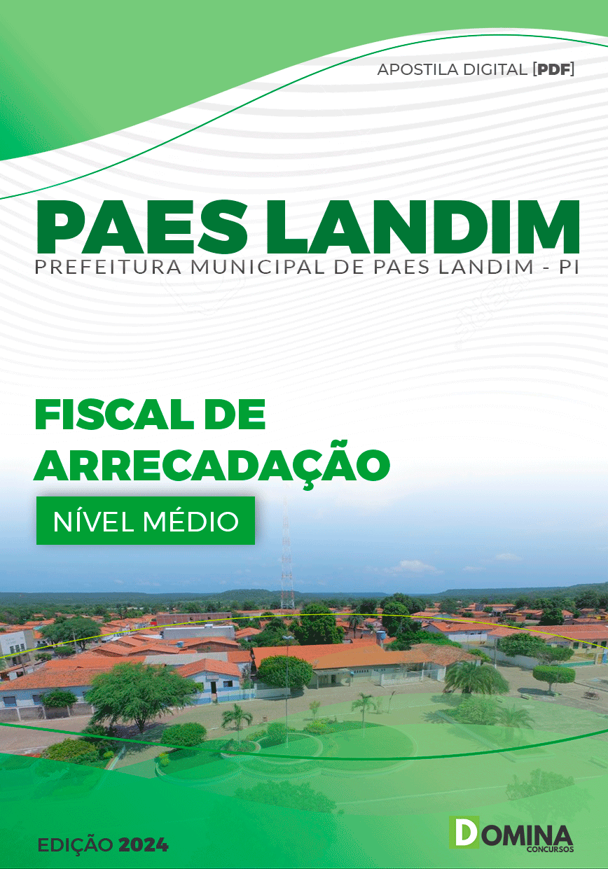 Apostila Pref Paes Landim PI 2024 Fiscal Arrecadação