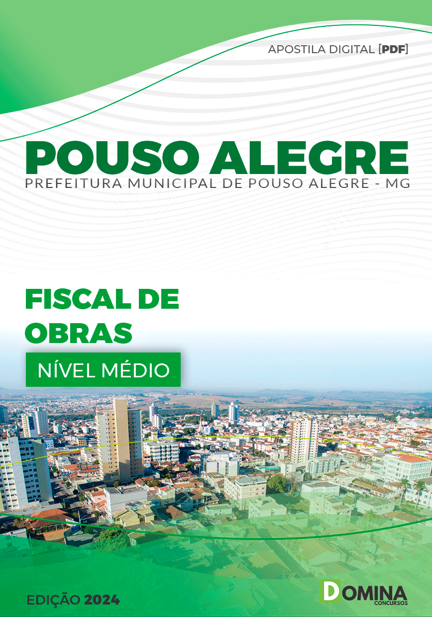 Apostila Pref Pouso Alegre MG 2024 Fiscal de Obras