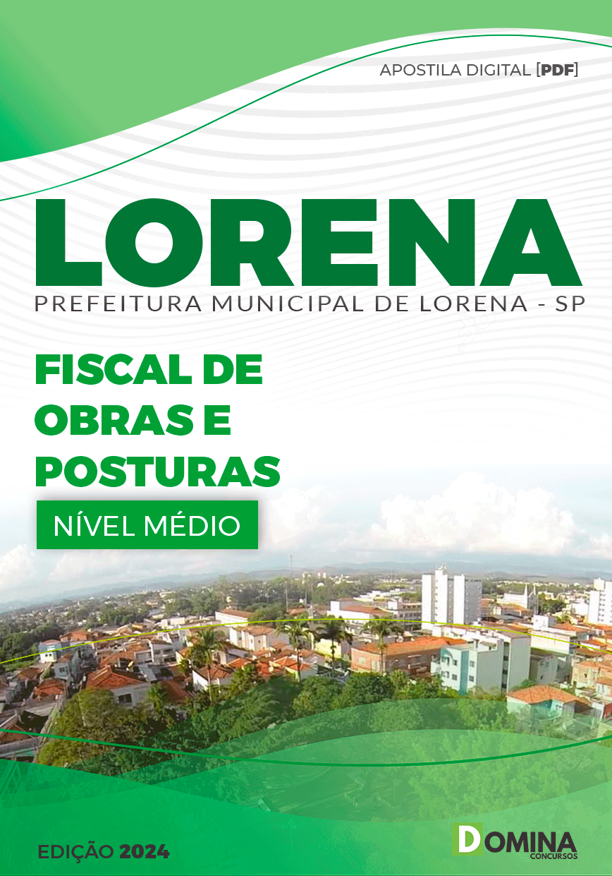 Apostila Pref Lorena SP 2024 Fiscal de Obras e Posturas