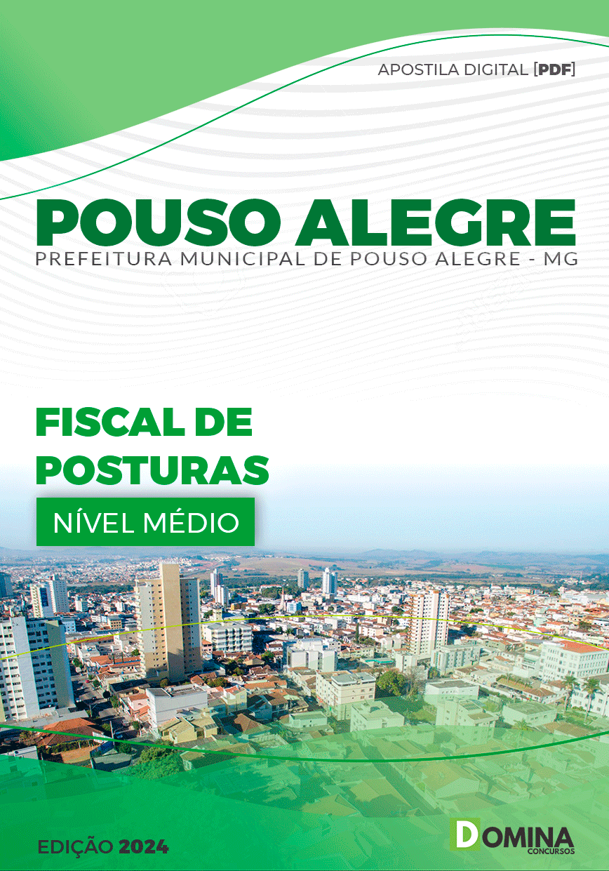 Apostila Pref Pouso Alegre MG 2024 Fiscal de Posturas
