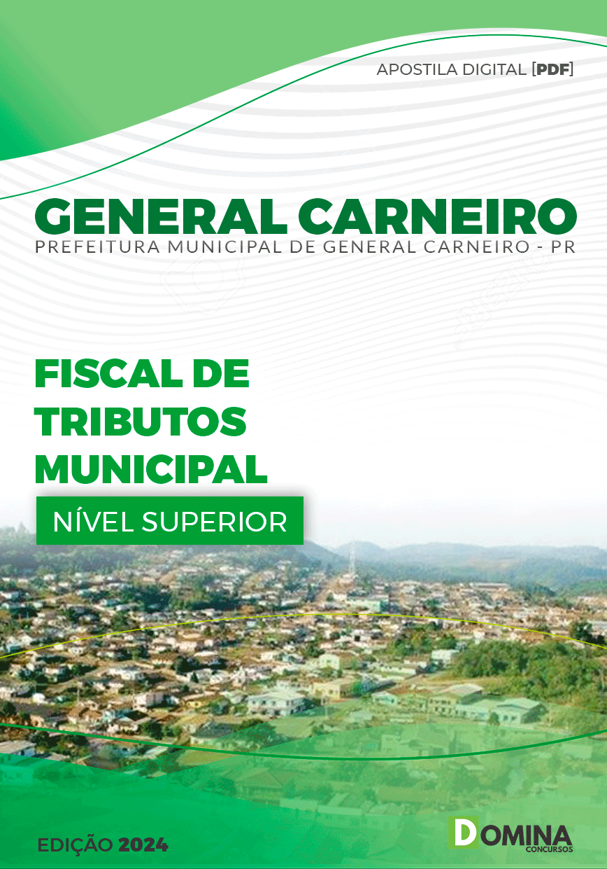 Apostila Pref General Carneiro PR 2024 Fiscal Tributos Municipal