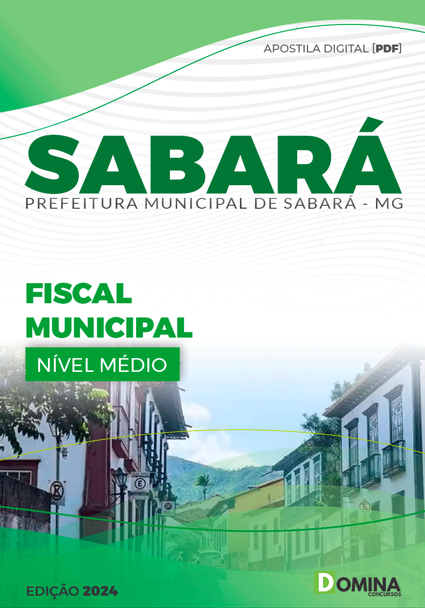 Apostila Pref Sabará MG 2024 Fiscal Municipal