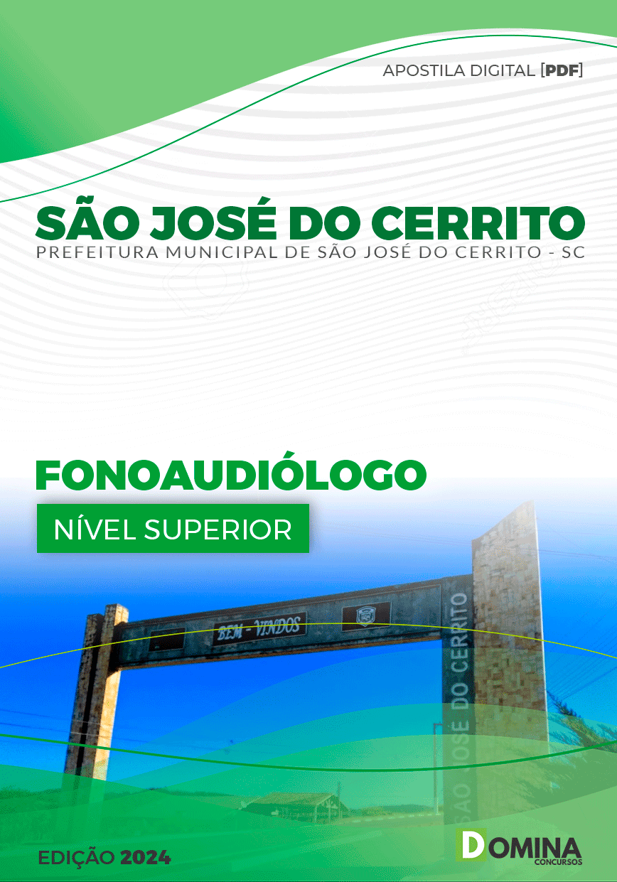 Pref São José do Cerrito SC 2024 Fonoaudiólogo