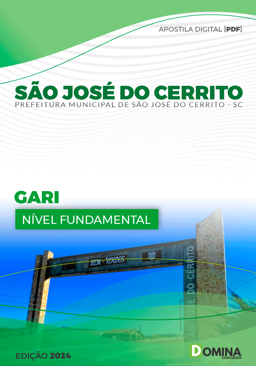 Pref São José do Cerrito SC 2024 Gari