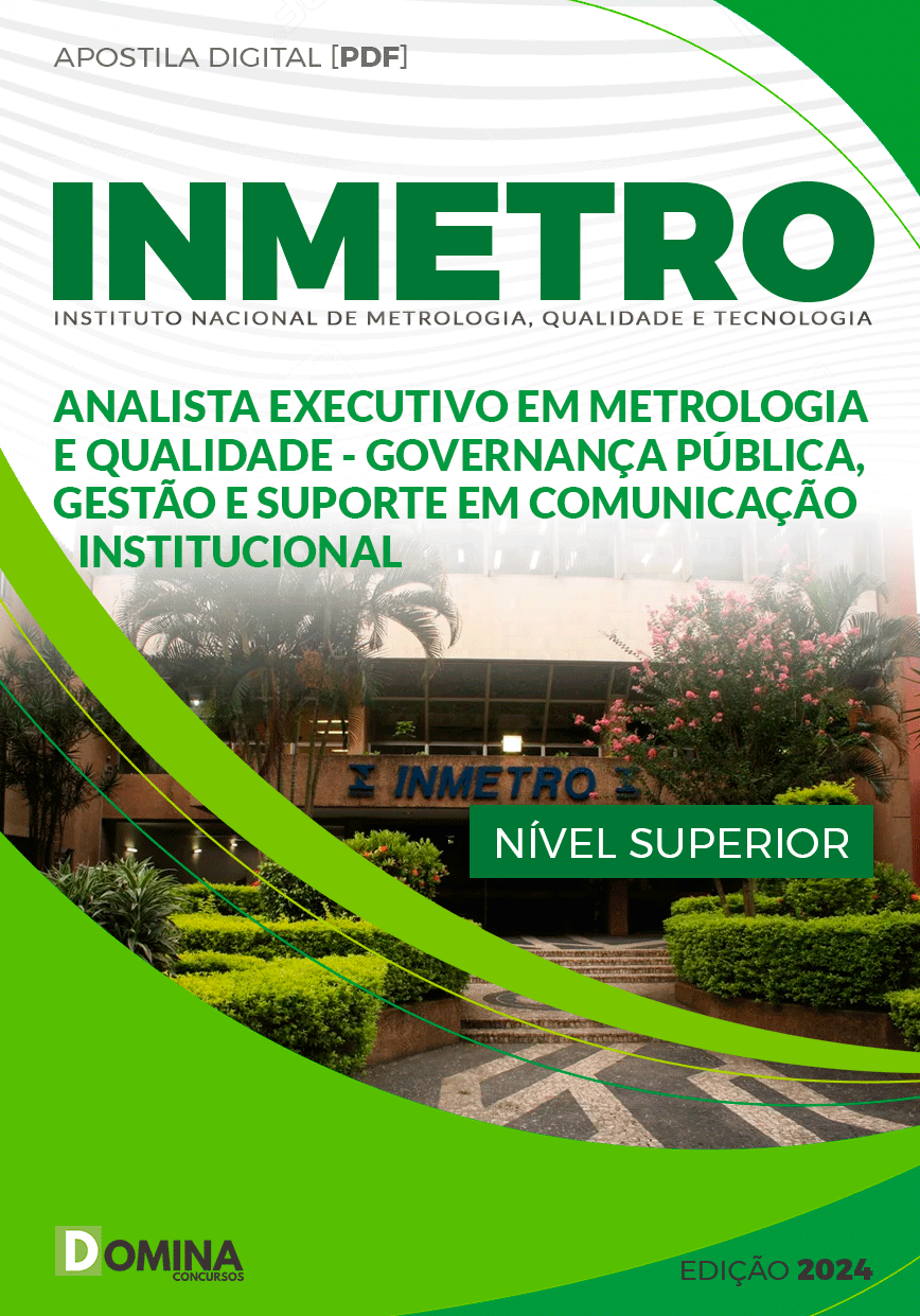 Apostila INMETRO 2024 Analista Executivo Gestão Suporte Comunicação Institucional