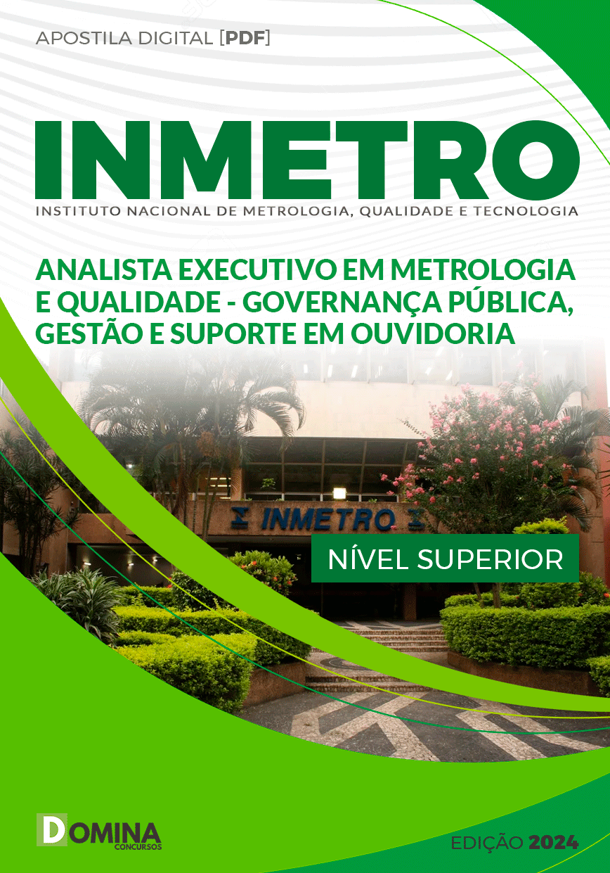 Apostila INMETRO 2024 Analista Executivo Gestão Suporte Ouvidoria