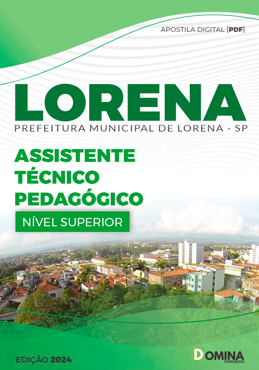 Apostila Pref Lorena SP 2024 Assistente Técnico Pedagógico