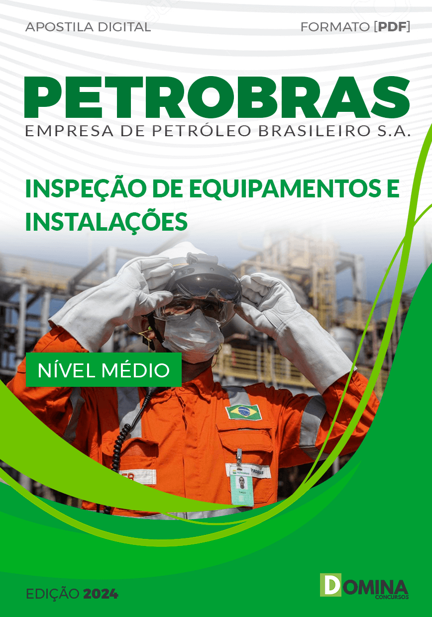 Capa Apostila Petrobras 2024 Inspeção Equipamentos Instalações