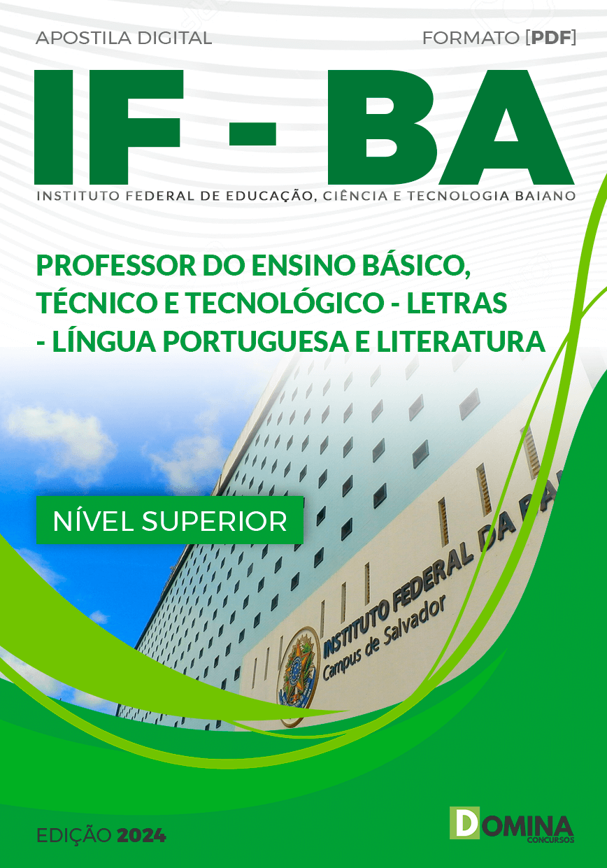 Apostila IF Baiano BA 2024 Professor de Português