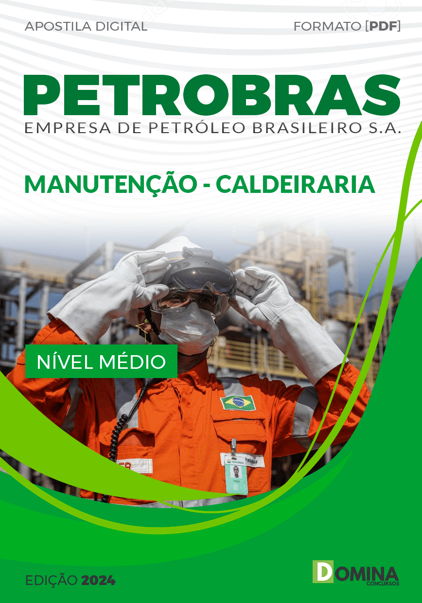 Capa Apostila Concurso Petrobras 2024 Manutenção Caldeiraria