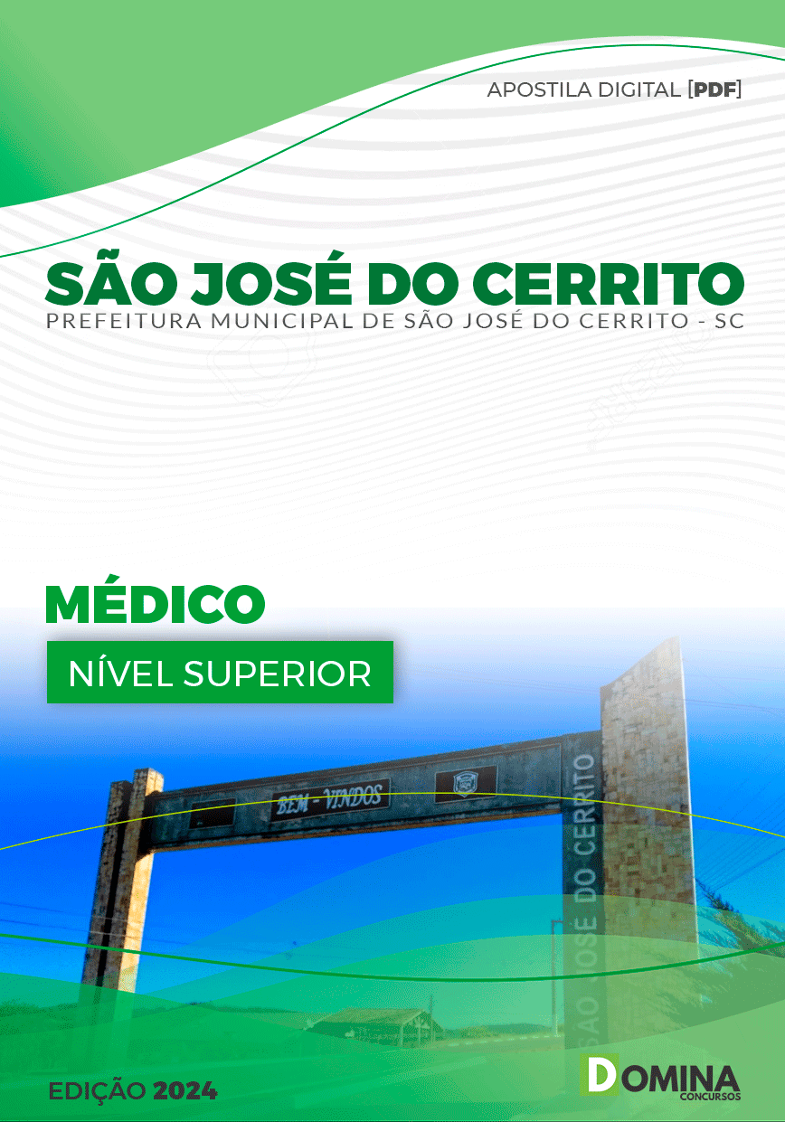 Pref São José do Cerrito SC 2024 Médico