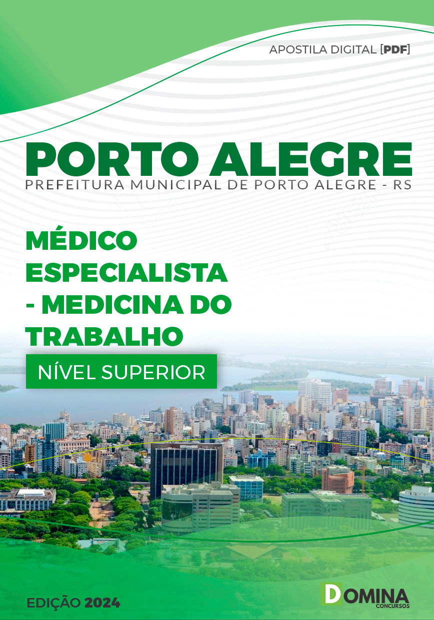 Apostila Pref Porto Alegre RS 2024 Médico Trabalho
